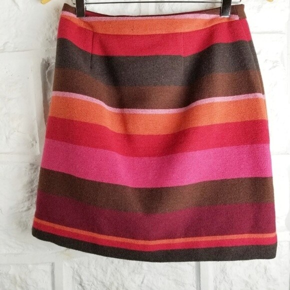 NWT Loft Striped A-Line Wrap Skirt - Picture 5 of 11